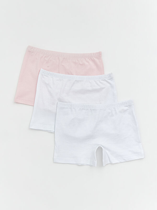 LCW Kids Basic Kız Çocuk Boxer 3'lü