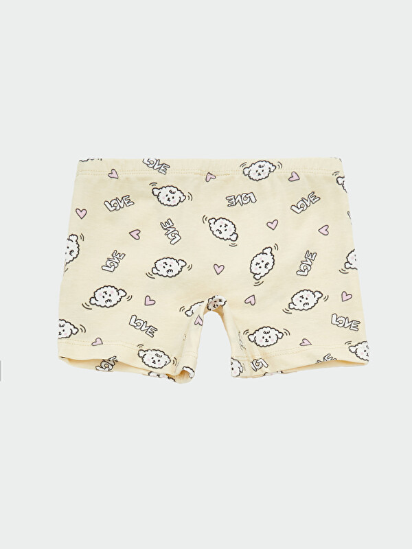 LCW Kids Baskılı Kız Çocuk Boxer