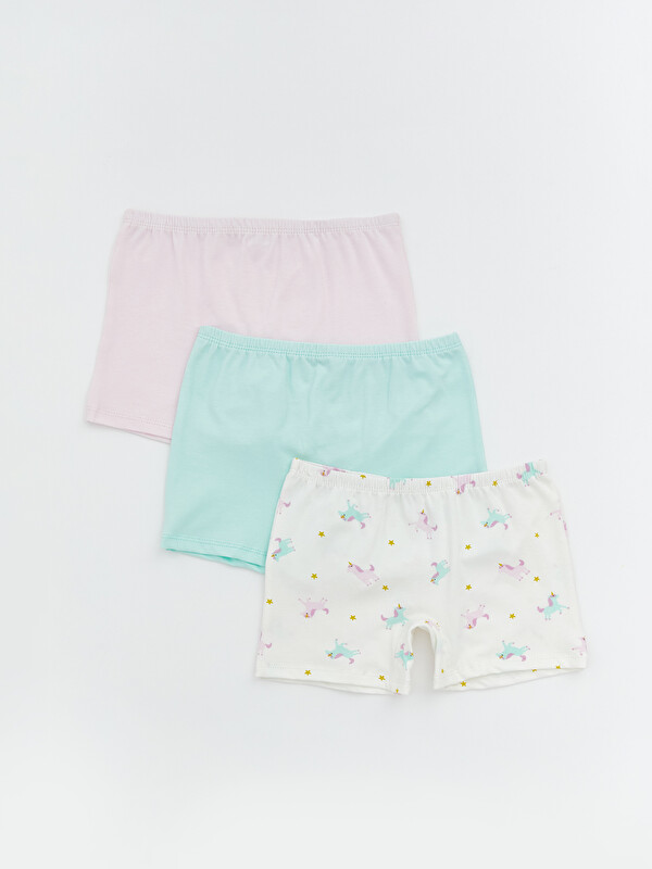 LCW Kids Kız Çocuk Boxer 3'lü