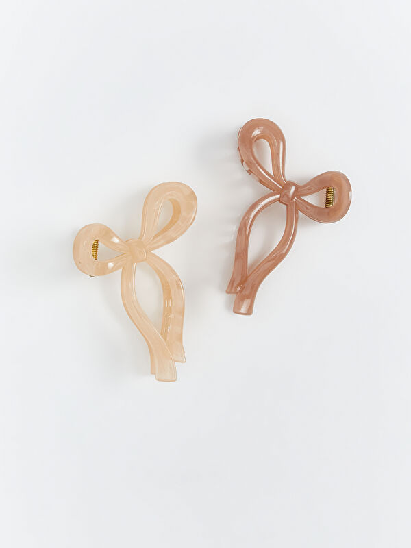 LCW JOY Bow Detailed Women's Claw Clip Set 2 Pack