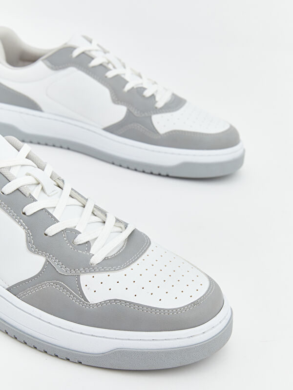 Deri Görünümlü Erkek Spor Ayakkabı - Görsel 4