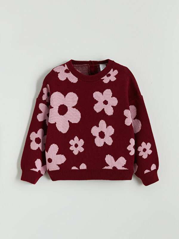 LCW Kids Pull-over Tricot Imprimé Floral pour Filles