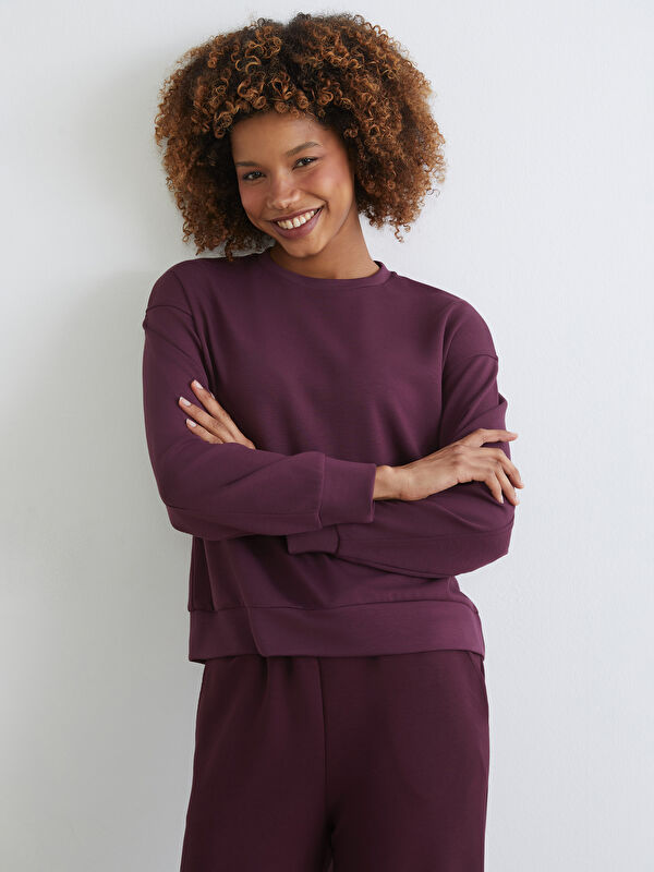 XSIDE Bisiklet Yaka Oversize Kadın Sweatshirt