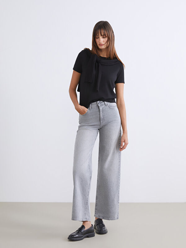 LCW Jeans Wideleg Kadın Jean Pantolon