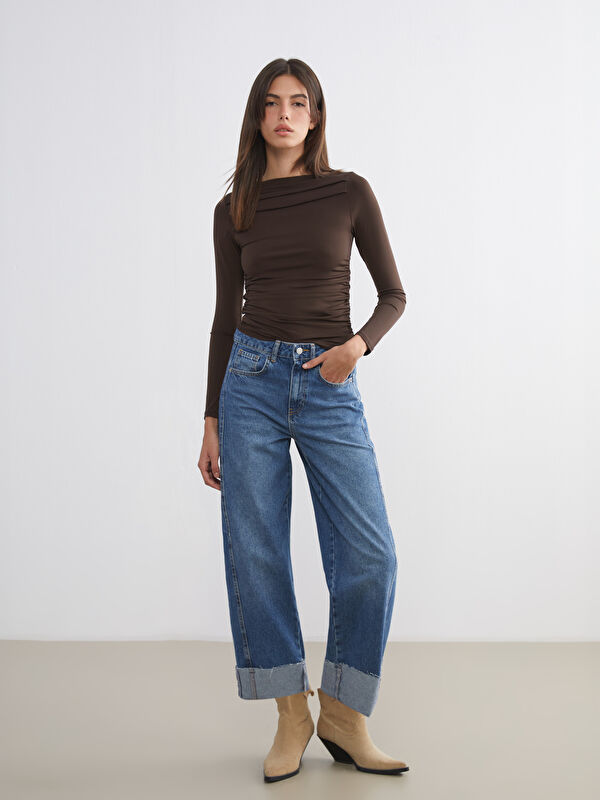 LCW Jeans Balloon Fit Kadın Jean Pantolon