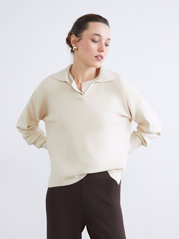 LCWAIKIKI Classic Frau WEISS Pullover