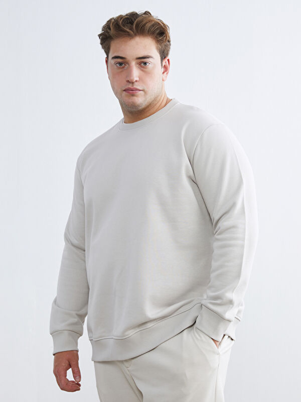 LCW Vision Bisiklet Yaka Erkek Kalın Sweatshirt