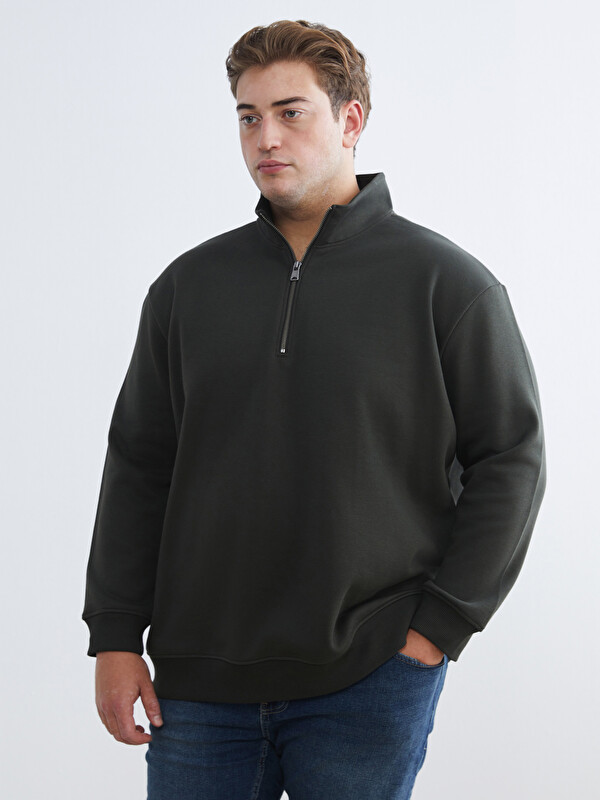 LCW Vision Dik Yaka Erkek Sweatshirt