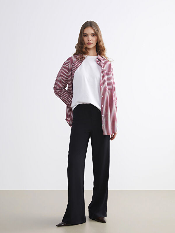 LCW Modest Standart Fit Geniş Paça Kadın Pantolon