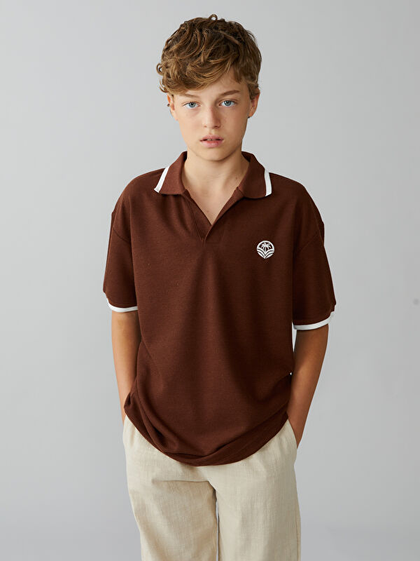 LCW Kids Polo Yaka Erkek Çocuk Tişört
