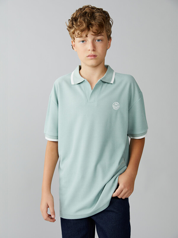 LCW Kids Polo Yaka Erkek Çocuk Tişört