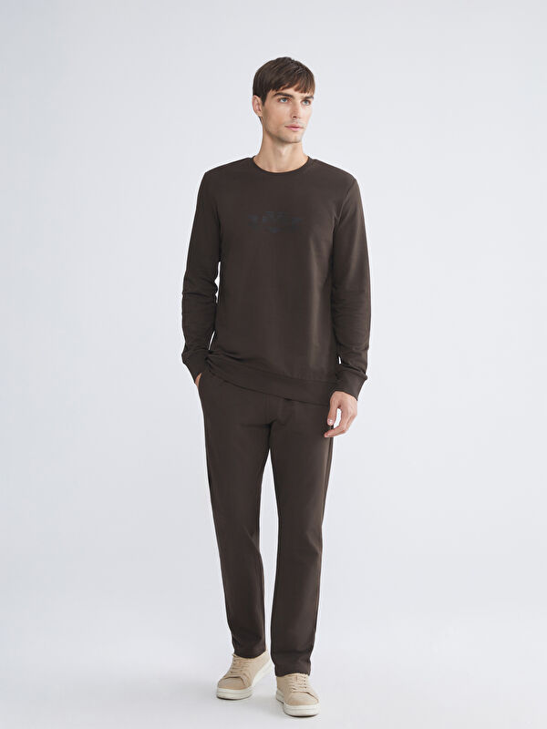 LCWAIKIKI Classic Kahverengi Standart Kalıp Erkek Eşofman Altı