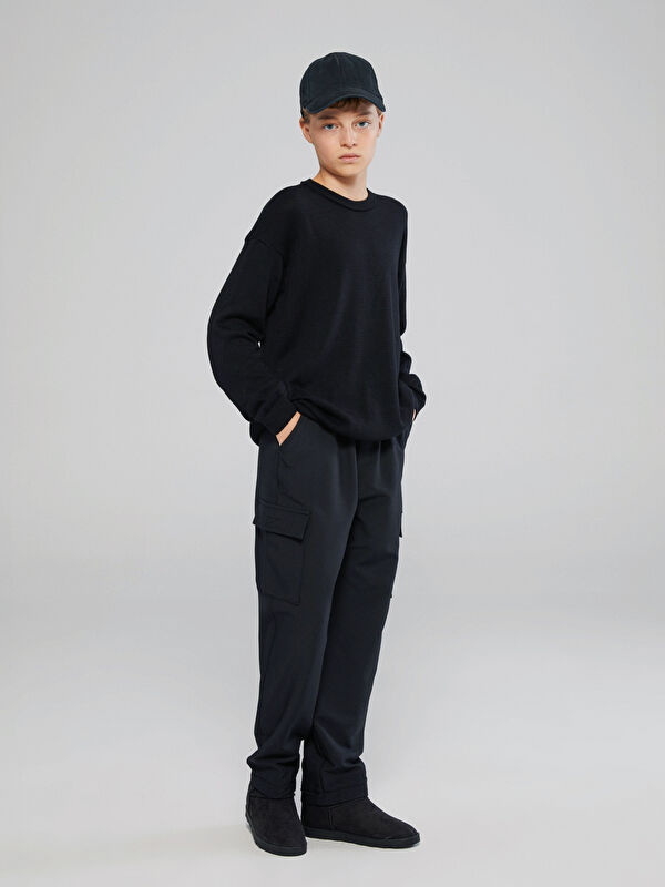 LCW Kids Beli Lastikli Erkek Çocuk Kargo Pantolon
