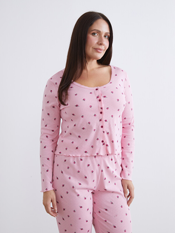 LCW DREAM U Neck Floral Women's Pyjama Set