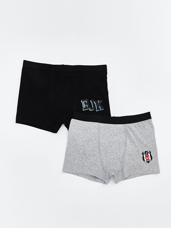 LCW Kids Beşiktaş Baskılı Erkek Çocuk Boxer 2'li