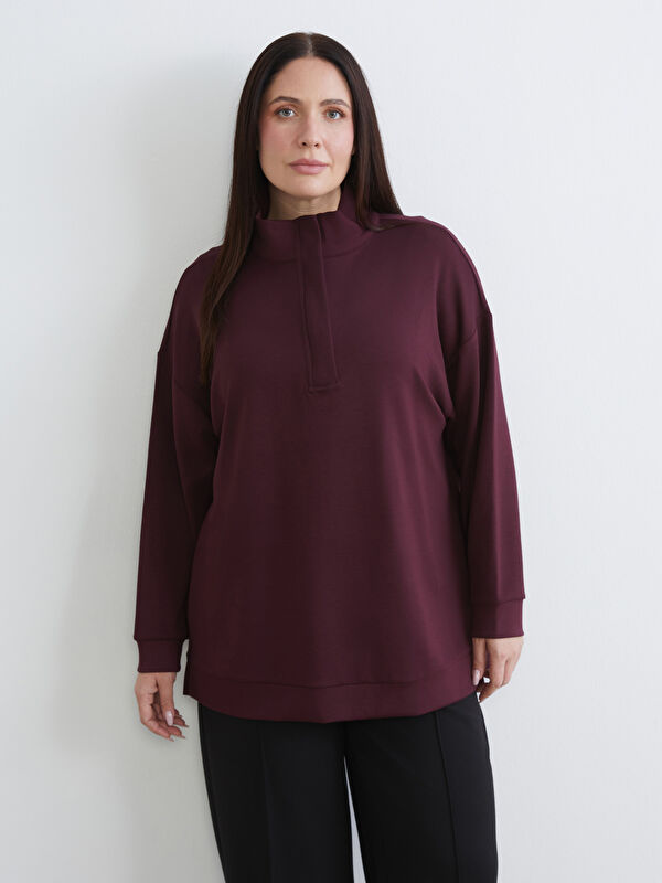 LCW EVERYDAY Dik Yaka Kadın Sweatshirt Tunik