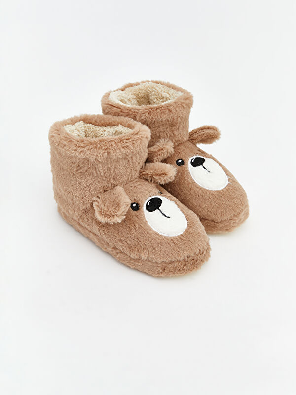 LCW STEPS Hayvan Figürlü Erkek Bebek Pelüş Panduf