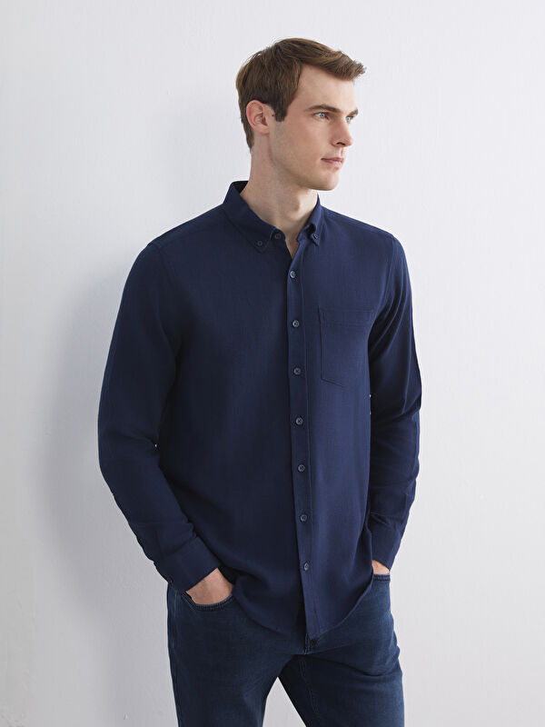 LCWAIKIKI Classic Regular Fit Uzun Kollu Erkek Gömlek