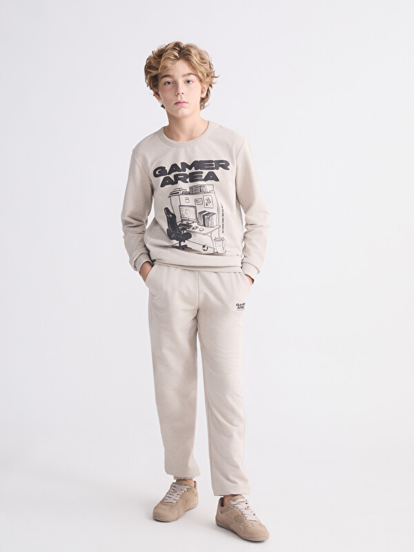 LCW Kids Beli Lastikli Erkek Çocuk Jogger Eşofman Altı