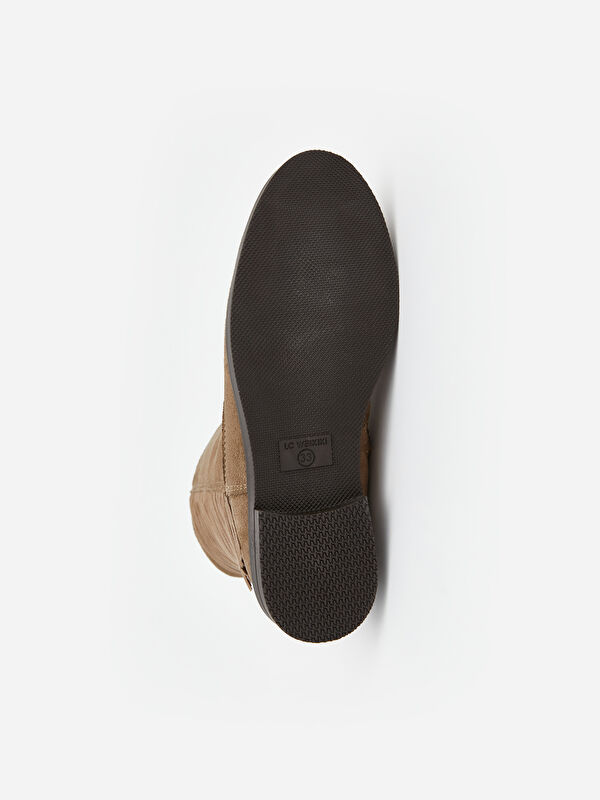 Süet Görünümlü Kız Çocuk Bot - Görsel 5