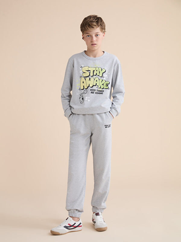 LCW Kids Beli Lastikli Erkek Çocuk Jogger Eşofman Altı
