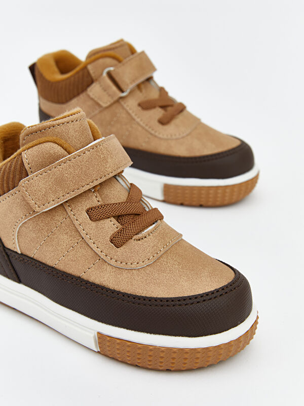 Süet Görünümlü Erkek Bebek Bot - Görsel 4