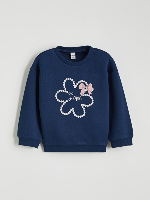 LCW Kids Sweat-shirt épais à col rond pour filles