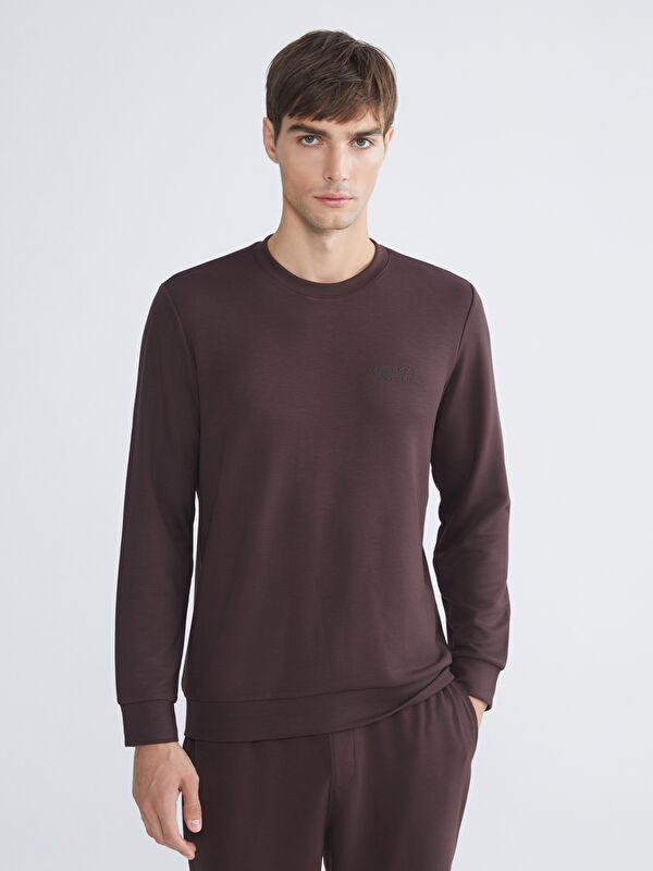 LCWAIKIKI Classic Bisiklet Yaka Erkek Sweatshirt