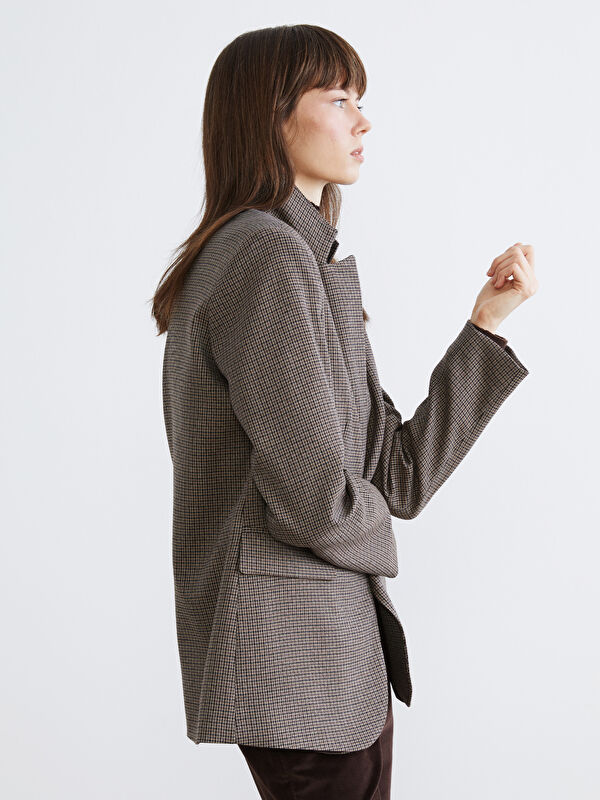 LCW Vision Ekose Kadın Blazer Ceket