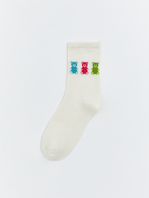 LCW DREAM Printed Women's Ankle Socks