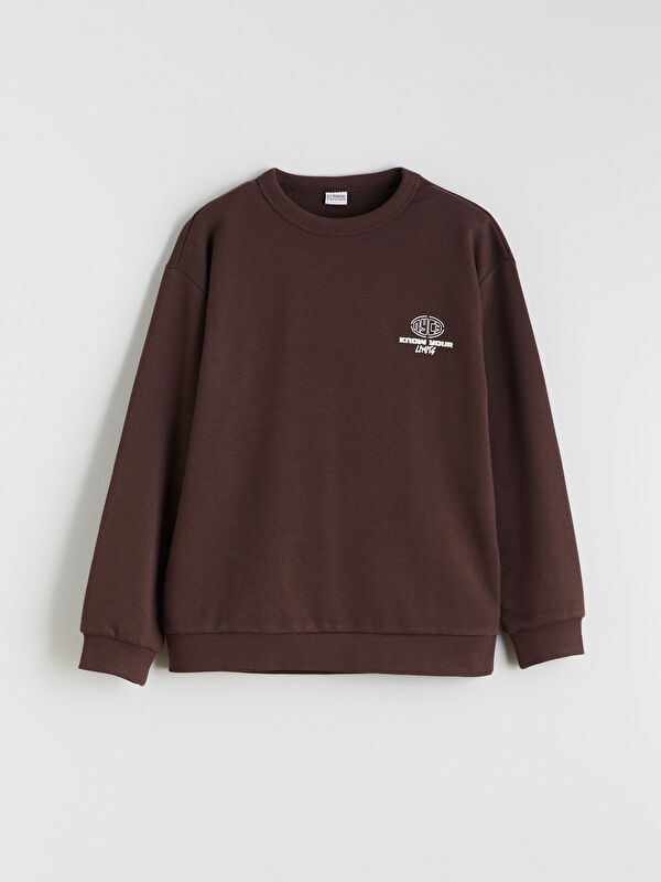 LCW Kids Bisiklet Yaka Erkek Çocuk Sweatshirt