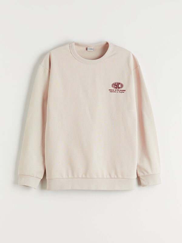 LCW Kids Bisiklet Yaka Erkek Çocuk Sweatshirt