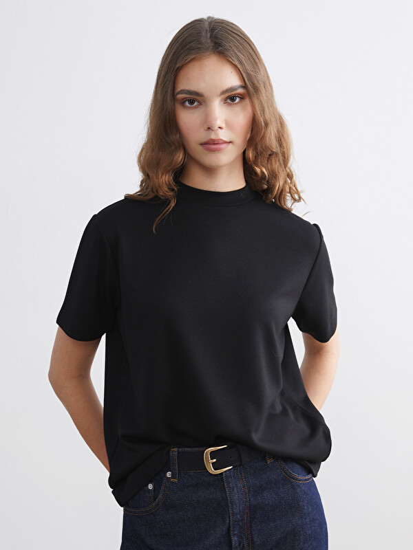 LCW Modest Funnel Neck Women's T-Shirt