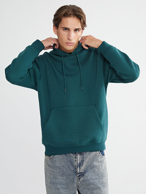 XSIDE Kanguru Cepli Erkek Kalın Hoodie