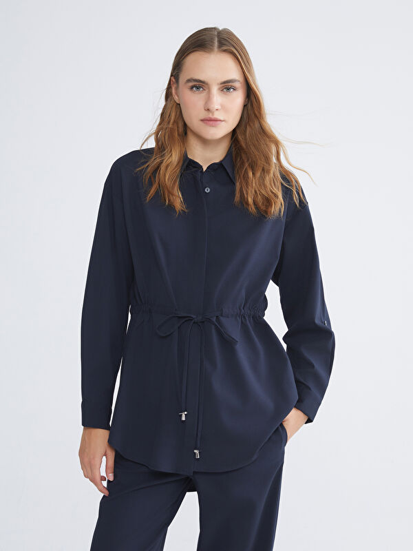 LCWAIKIKI Classic Women's Shirt Tunic with Belt