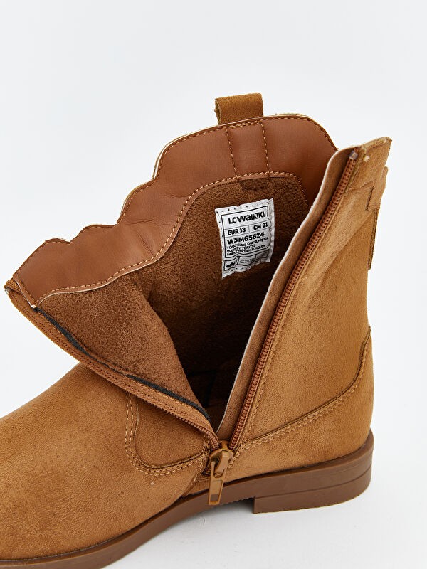 Süet Görünümlü Kız Çocuk Kovboy Bot - Görsel 8