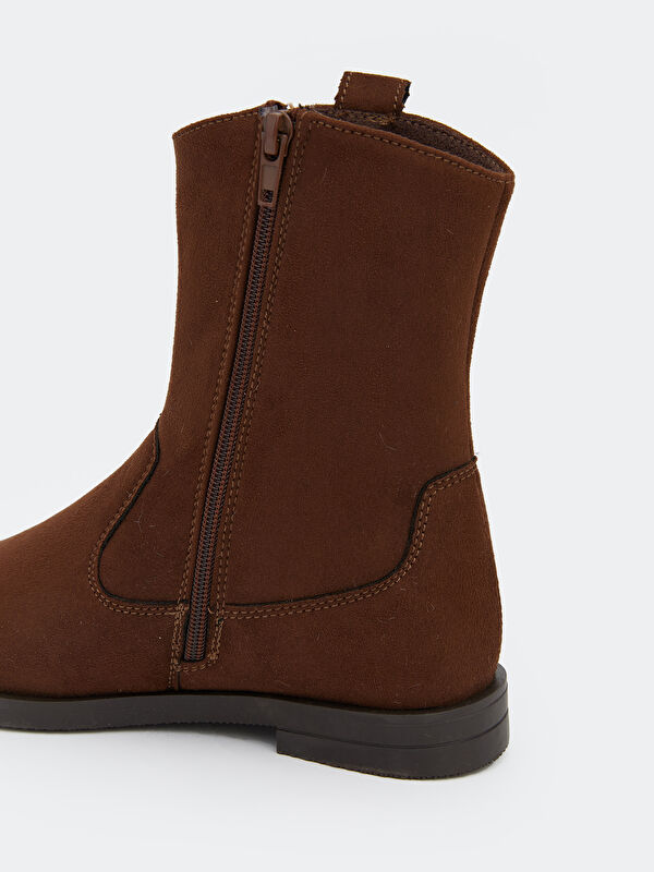 Süet Görünümlü Kız Çocuk Kovboy Bot - Görsel 6