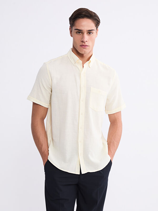 LCWAIKIKI Classic Regular Fit Kısa Kollu Erkek Gömlek