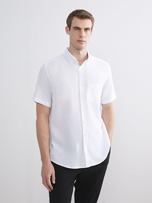 LCWAIKIKI Classic Regular Fit Kısa Kollu Erkek Gömlek