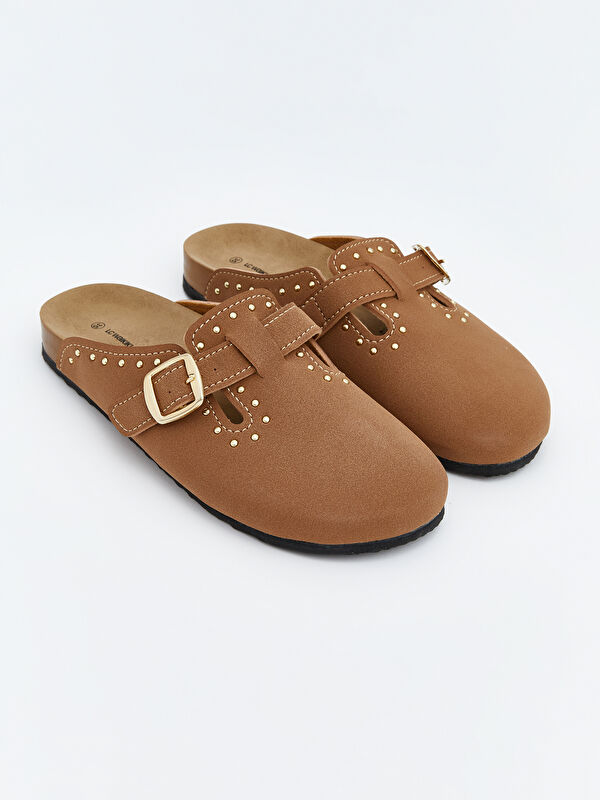 Lcw Steps Bej Lcw Steps Süet Görünümlü Kız Çocuk Ev Terliği