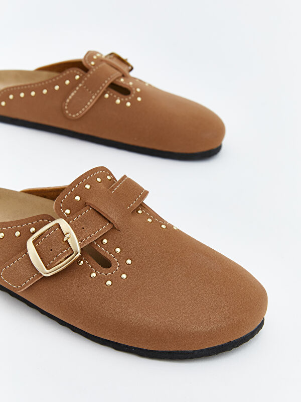 Lcw Steps Bej Lcw Steps Süet Görünümlü Kız Çocuk Ev Terliği