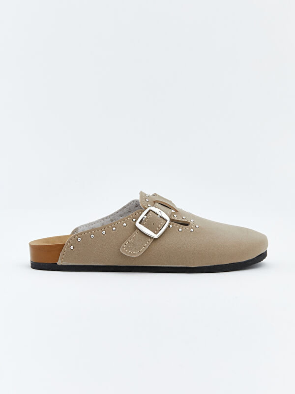 Lcw Steps Bej Lcw Steps Süet Görünümlü Kız Çocuk Ev Terliği