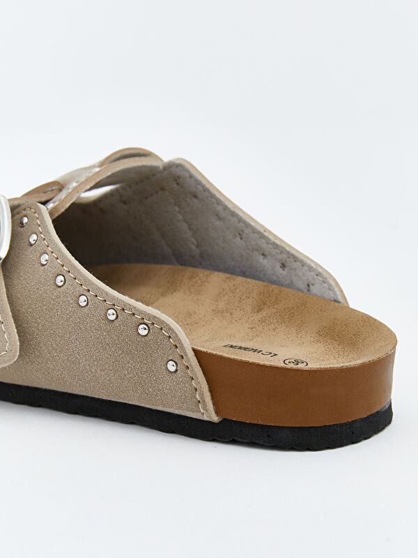 Lcw Steps Bej Lcw Steps Süet Görünümlü Kız Çocuk Ev Terliği