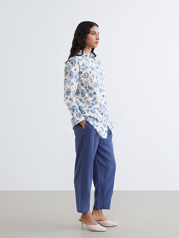 LCW Modest Beli Lastikli Kadın Pantolon