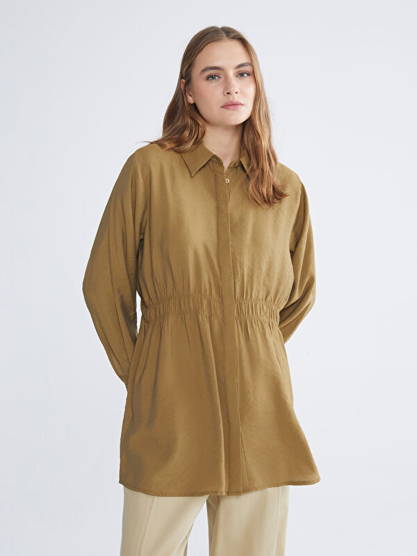 kagu IENA ビックマリンシャツ tww LC Waikiki LCW Modest Dik Yaka Oversize Kadın Sweatshirt Tunik (W5