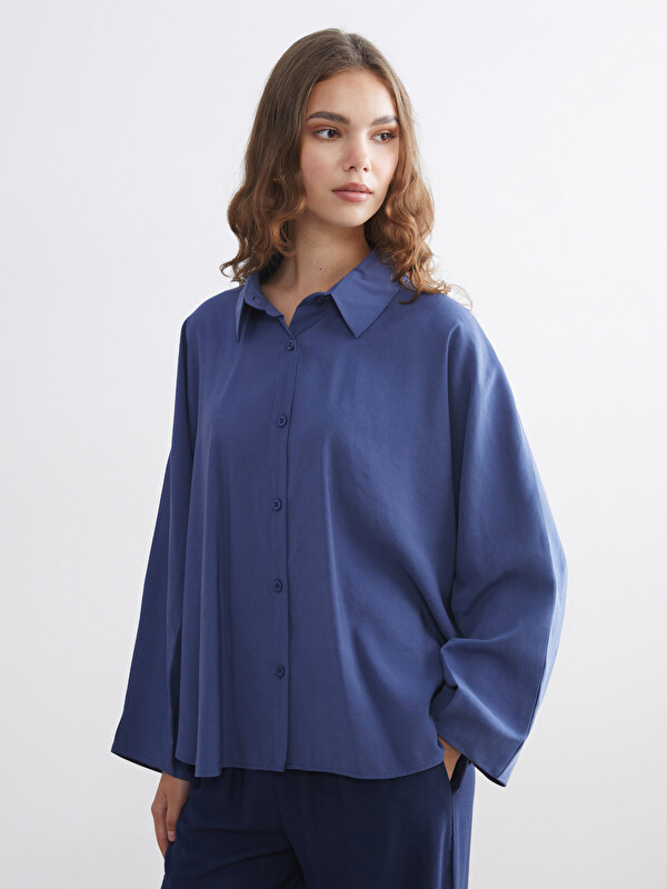 LCW Modest Oversize Kadın Gömlek Tunik