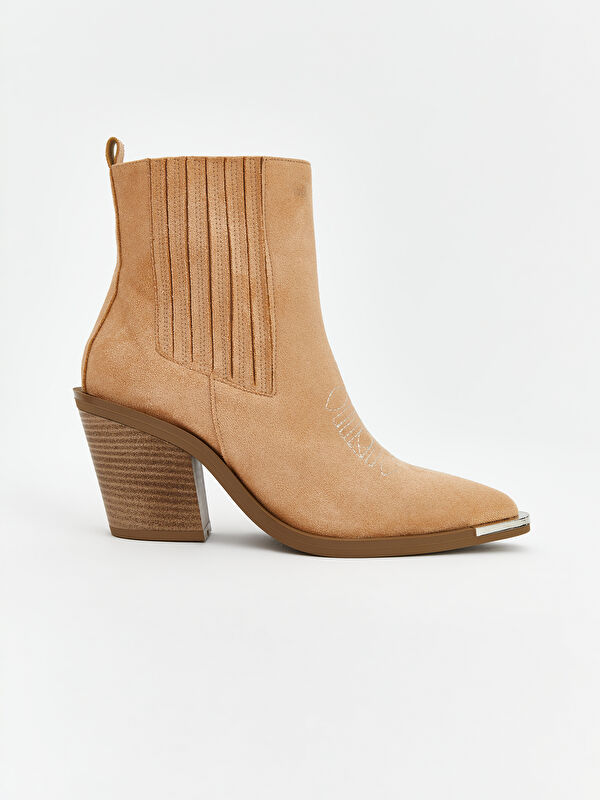 Süet Görünümlü Kadın Bot - Görsel 3