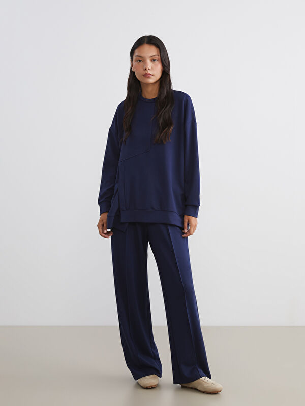 KOOR SPORT Elasticated Waist Wide Leg Women's Sweatpants