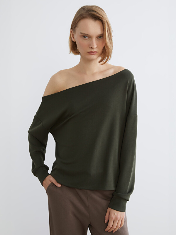 XSIDE Kayık Yaka Kadın Sweatshirt