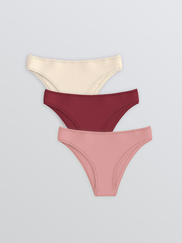 LCW DREAM Plain Brazilian Knickers 3-Pack